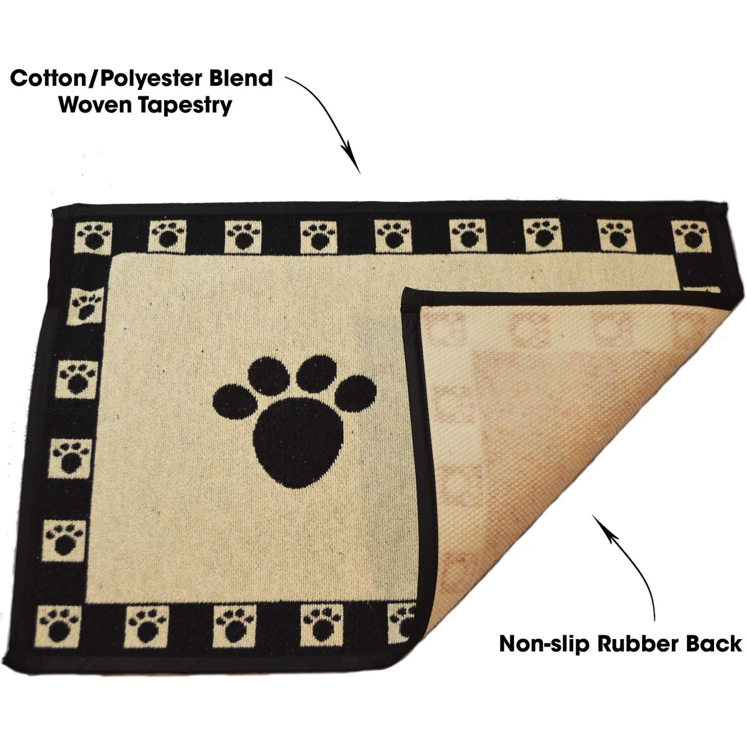 PetRageous Designs Paws Tapestry Placemat 5 PetRageous Designs Paws Tapestry Placemat - Image 3