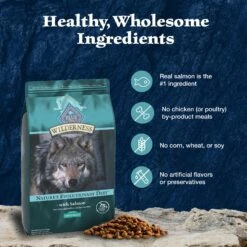 Blue Buffalo Wilderness Large Breed Adult High Protein Natural Salmon & Wholesome Grains Dry Dog Food, 28-lb Bag -Blue Buffalo || ROYAL CANIN || Wellness Sales 735518 PT5. AC SS1800 V1694547713