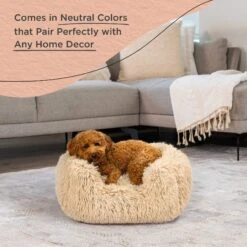 Best Friends By Sheri Soothe & Snooze Lounge Shag Rectangular Orthopedic Bolster Dog Bed -Blue Buffalo || ROYAL CANIN || Wellness Sales 738238 PT5. AC SS1800 V1670877206