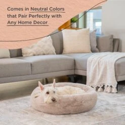 Best Friends By Sheri SnuggleSoft Faux Rabbit Fur Orthopedic Bolster Cat & Dog Bed -Blue Buffalo || ROYAL CANIN || Wellness Sales 738350 PT5. AC SS1800 V1670880361