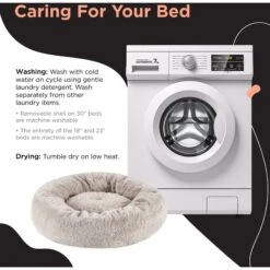 Best Friends By Sheri SnuggleSoft Faux Rabbit Fur Orthopedic Bolster Cat & Dog Bed -Blue Buffalo || ROYAL CANIN || Wellness Sales 738350 PT7. AC SS1800 V1670880368