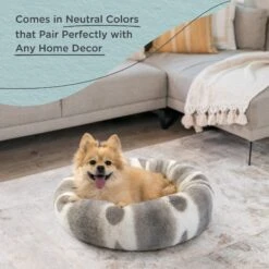 Best Friends By Sheri Patterned Faux Fur Calming Orthopedic Bolster Dog Bed -Blue Buffalo || ROYAL CANIN || Wellness Sales 738390 PT5. AC SS1800 V1670879802