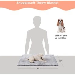 Best Friends By Sheri SnuggleSoft Faux Rabbit Fur Orthopedic Cat & Dog Blanket -Blue Buffalo || ROYAL CANIN || Wellness Sales 738422 PT2. AC SS1800 V1670876712