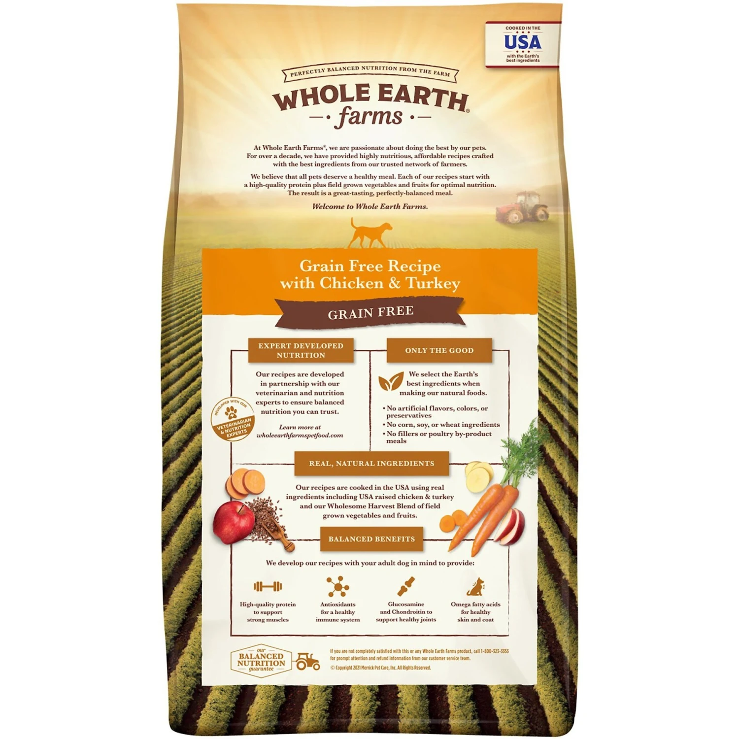 Whole Earth Farms Grain-Free Chicken & Turkey Recipe Dry Dog Food 4 Whole Earth Farms Grain-Free Chicken & Turkey Recipe Dry Dog Food - Image 2