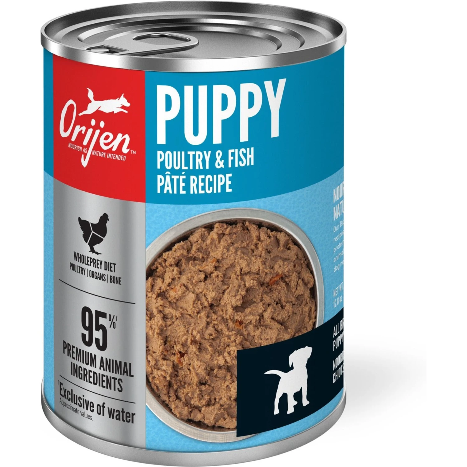 ORIJEN Puppy Recipe Poultry & Fish Pate Grain-Free Wet Dog Food 4 ORIJEN Puppy Recipe Poultry & Fish Pate Grain-Free Wet Dog Food - Image 2