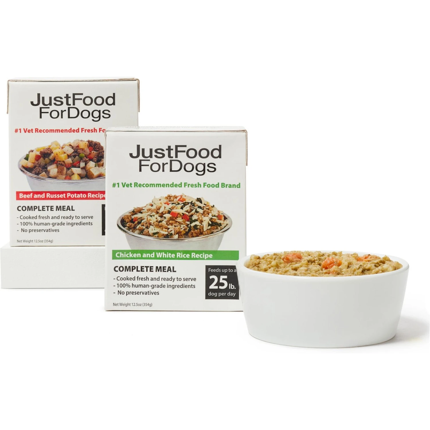 JustFoodForDogs Pantry Fresh Beef & Chicken Variety Pack, 12.5-oz Pouch, Case Of 4 3 JustFoodForDogs Pantry Fresh Beef & Chicken Variety Pack, 12.5-oz Pouch, Case Of 4