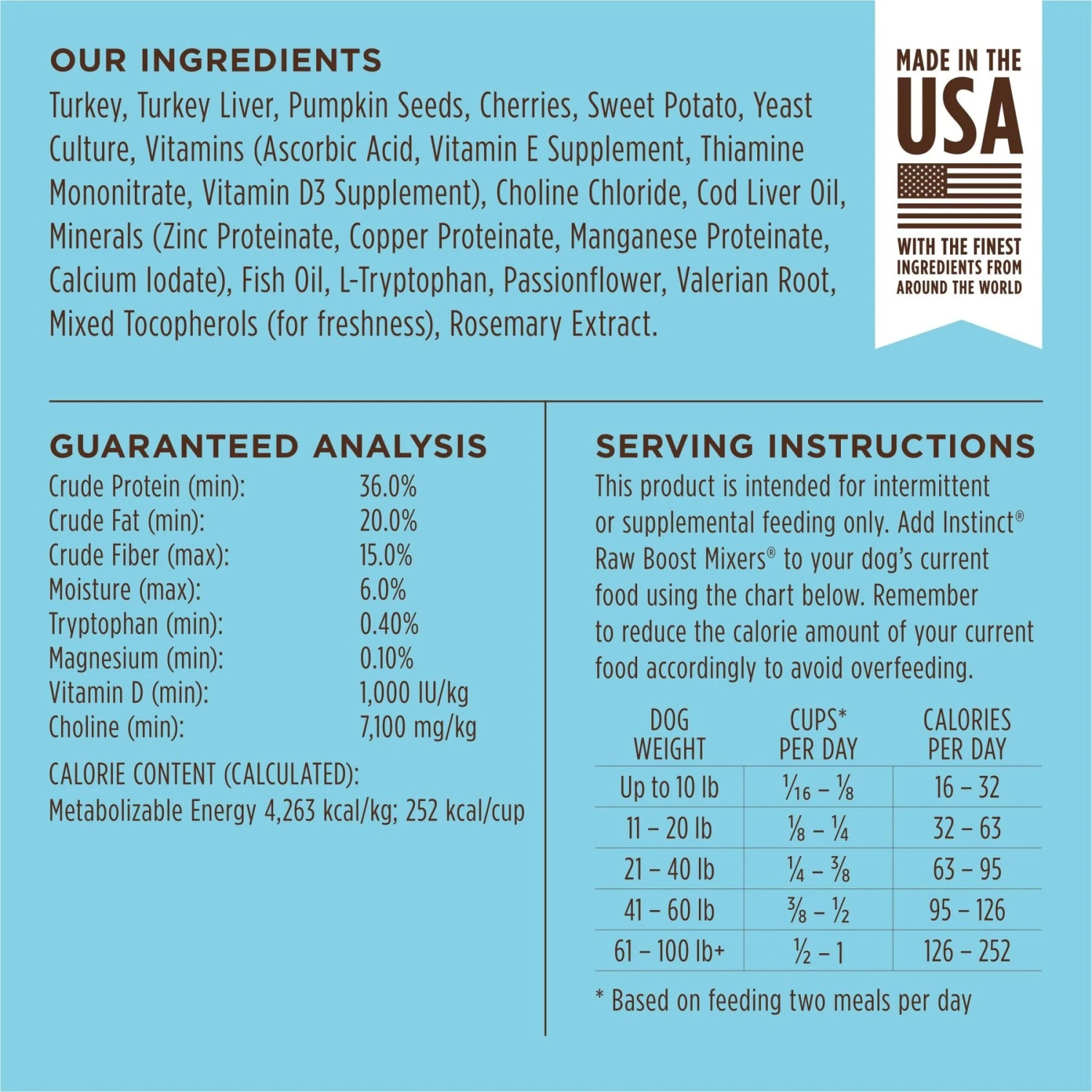 Instinct Boost Mixers Calming Support Grain-Free Freeze-Dried Raw Dog Food Topper, 5.5-oz Bag 10 Instinct Boost Mixers Calming Support Grain-Free Freeze-Dried Raw Dog Food Topper, 5.5-oz Bag - Image 8