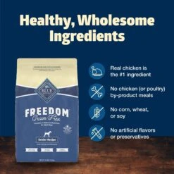 Blue Buffalo Freedom Senior Chicken Recipe Grain-Free Dry Dog Food 14 Blue Buffalo Freedom Senior Chicken Recipe Grain-Free Dry Dog Food -Blue Buffalo || ROYAL CANIN || Wellness Sales 75733 PT5. AC SS1800 V1649107895