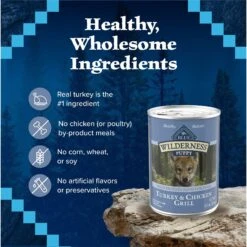 Blue Buffalo Wilderness Turkey & Chicken Grill Grain-Free Puppy Canned Dog Food -Blue Buffalo || ROYAL CANIN || Wellness Sales 75750 PT5. AC SS1800 V1646782434