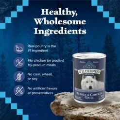 Blue Buffalo Wilderness Turkey & Chicken Grill Grain-Free Senior Canned Dog Food -Blue Buffalo || ROYAL CANIN || Wellness Sales 75766 PT5. AC SS1800 V1646785283