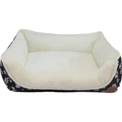 HappyCare Textiles Durable Printed Oxford Plush Bolster Cat & Dog Bed -Blue Buffalo || ROYAL CANIN || Wellness Sales 760374 PT2. AC SS1800 V1675088053