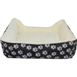 HappyCare Textiles Durable Printed Oxford Plush Bolster Cat & Dog Bed -Blue Buffalo || ROYAL CANIN || Wellness Sales 760374 PT5. AC SS1800 V1674836954