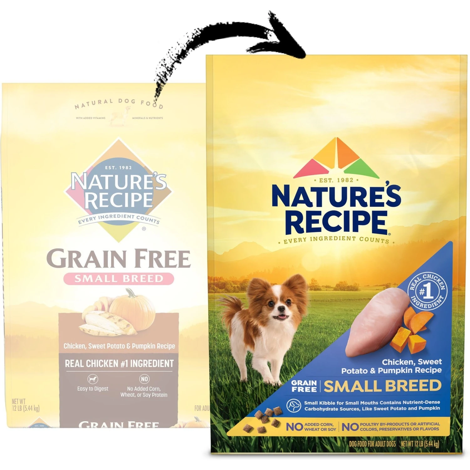 Nature's Recipe Small Breed Grain-Free Chicken, Sweet Potato & Pumpkin Recipe Dry Dog Food 4 Nature's Recipe Small Breed Grain-Free Chicken, Sweet Potato & Pumpkin Recipe Dry Dog Food - Image 2