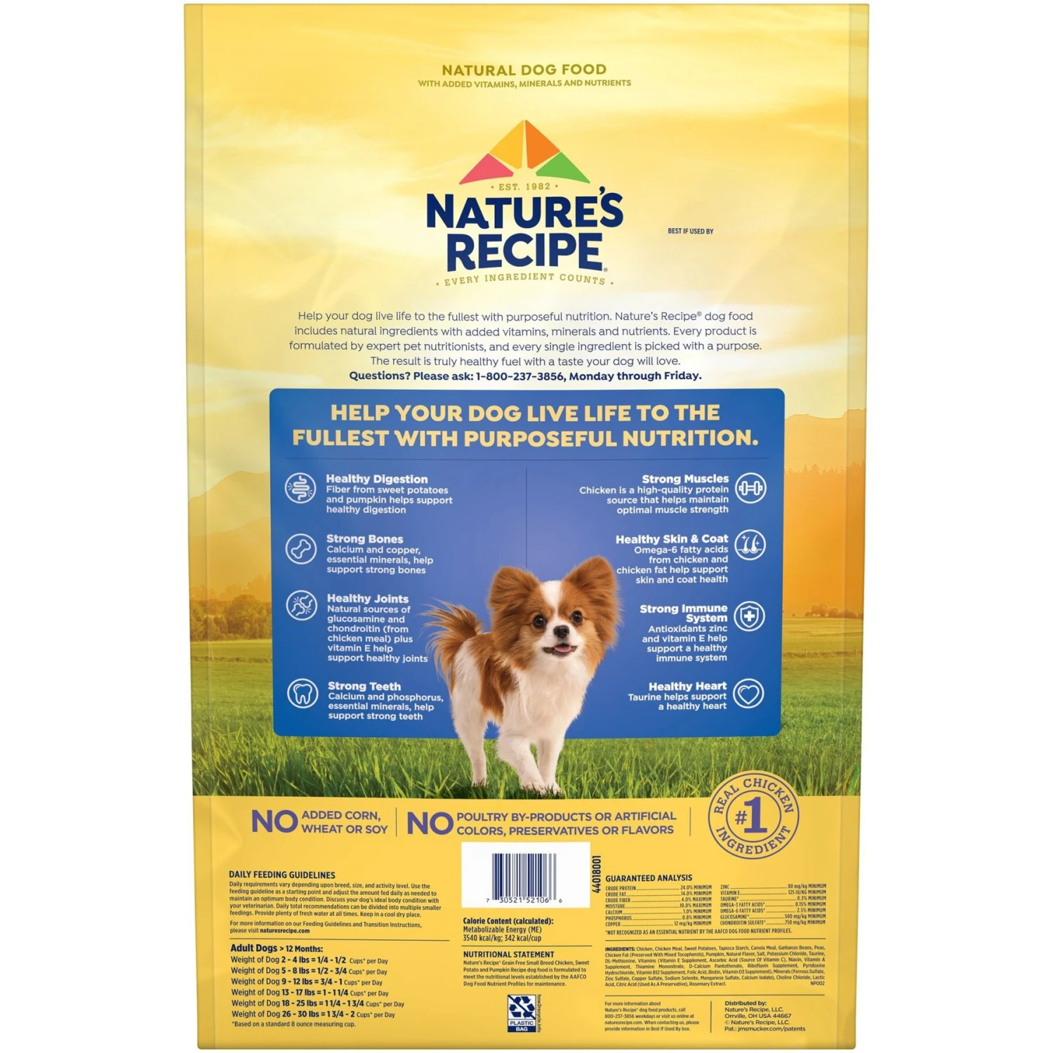 Nature's Recipe Small Breed Grain-Free Chicken, Sweet Potato & Pumpkin Recipe Dry Dog Food 5 Nature's Recipe Small Breed Grain-Free Chicken, Sweet Potato & Pumpkin Recipe Dry Dog Food - Image 3
