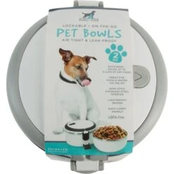 Pounce + Fetch Round 2-Tier Stainless Steel Insulated Cat & Dog Bowls -Blue Buffalo || ROYAL CANIN || Wellness Sales 763998 PT2. AC SS1800 V1676747366