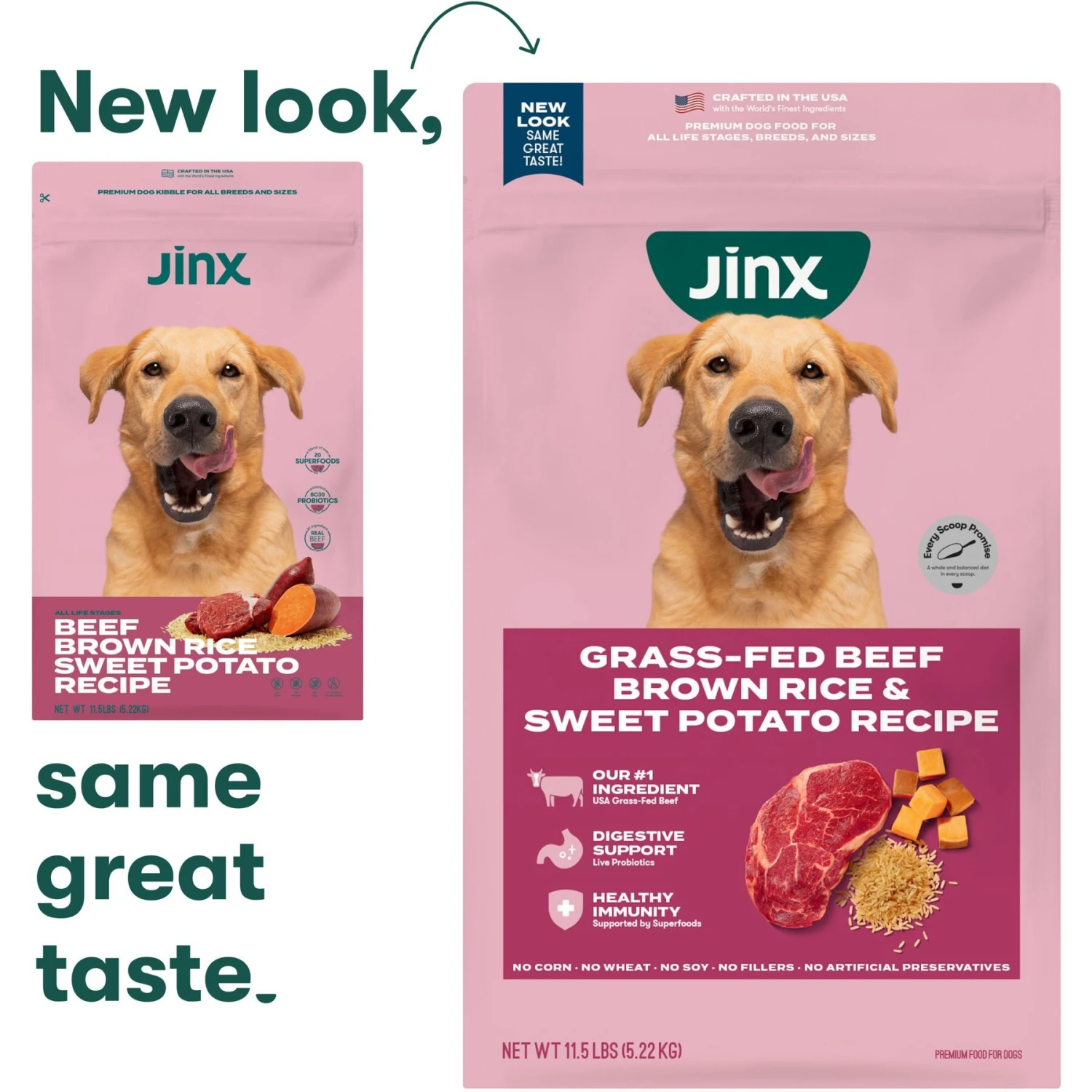 Jinx Beef, Brown Rice & Sweet Potato ALS Kibble Dog Dry Food 4 Jinx Beef, Brown Rice & Sweet Potato ALS Kibble Dog Dry Food - Image 2