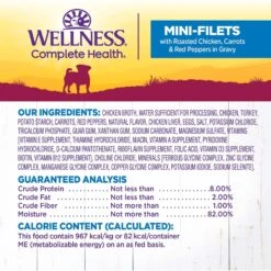Wellness Petite Entrees Mini-Filets With Roasted Chicken, Carrots & Red Peppers In Gravy Grain-Free Wet Dog Food, 3-oz Tray, Case Of 24 16 Wellness Petite Entrees Mini-Filets With Roasted Chicken, Carrots & Red Peppers In Gravy Grain-Free Wet Dog Food, 3-oz Tray, Case Of 24 -Blue Buffalo || ROYAL CANIN || Wellness Sales 76673 PT5. AC SS1800 V1657661022