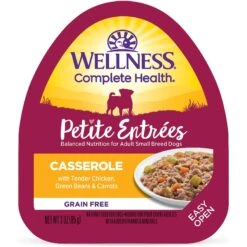 Wellness Petite Entrees Casserole With Tender Chicken, Green Beans & Carrots Grain-Free Wet Dog Food