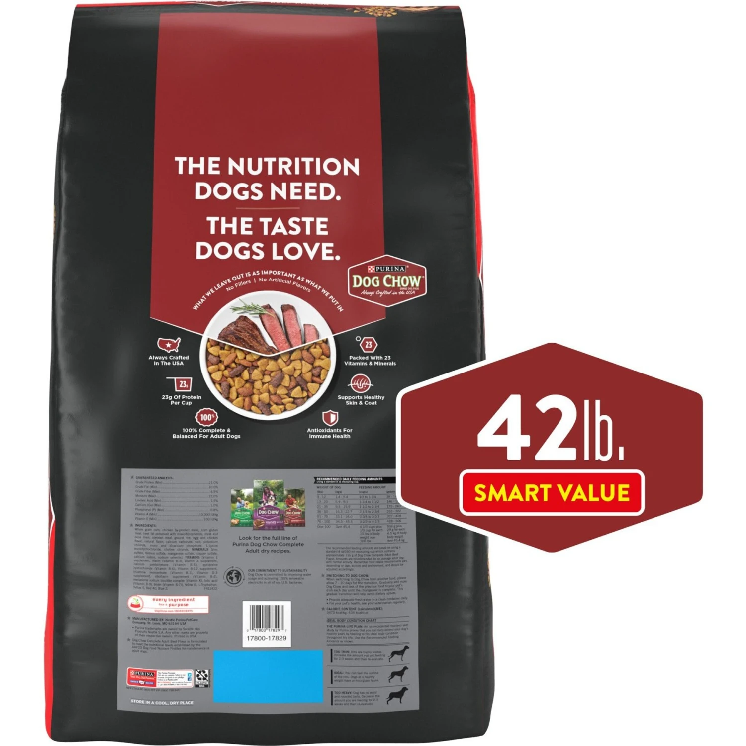 Dog Chow Complete Adult With Real Beef Dry Dog Food 4 Dog Chow Complete Adult With Real Beef Dry Dog Food - Image 2