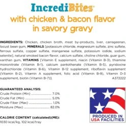 Purina Beneful IncrediBites Chicken & Bacon Flavor In A Savory Gravy Pate Small Wet Dog Food 17 Purina Beneful IncrediBites Chicken & Bacon Flavor In A Savory Gravy Pate Small Wet Dog Food -Blue Buffalo || ROYAL CANIN || Wellness Sales 768510 PT6. AC SS1800 V1700156665