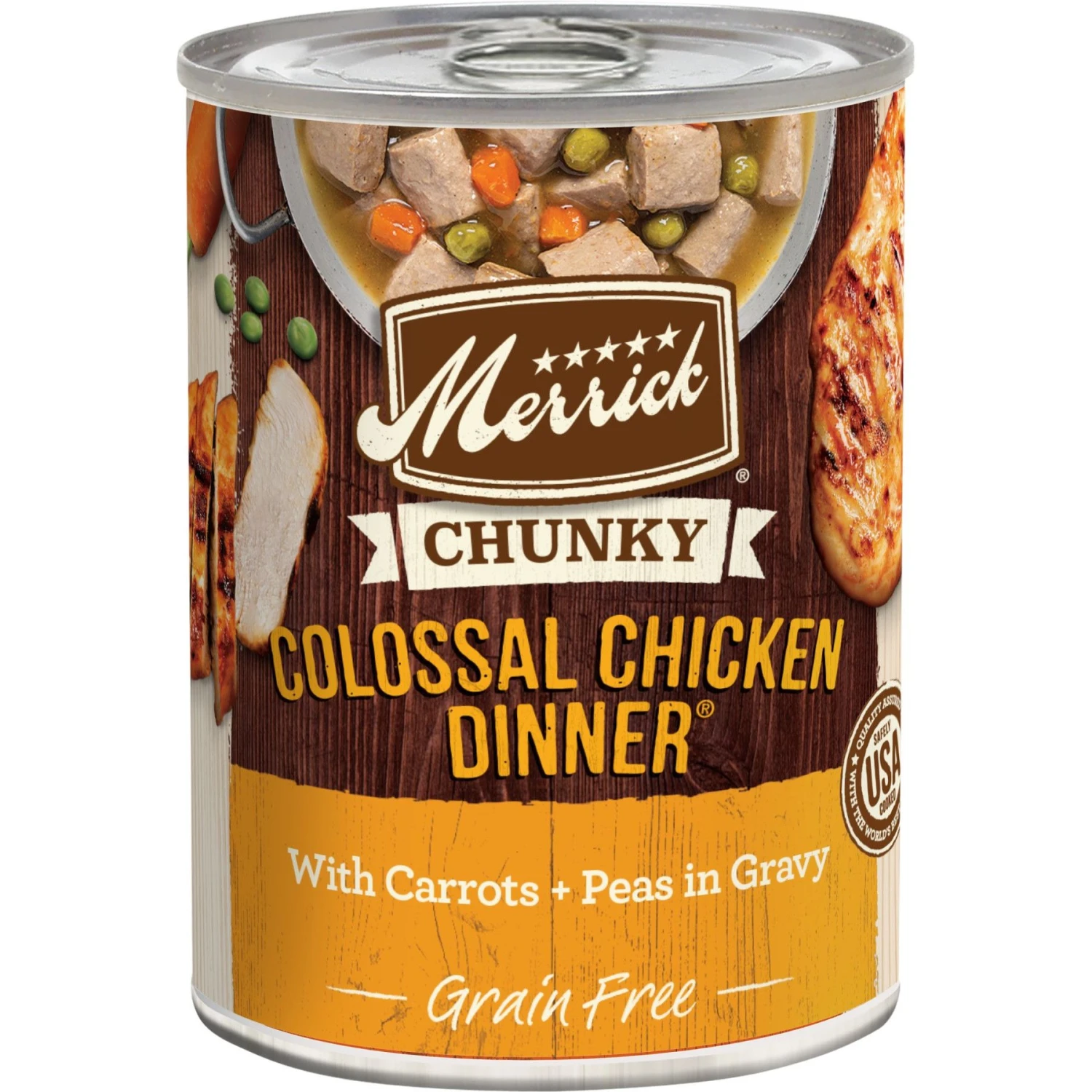 Merrick Chunky Grain-Free Wet Dog Food Colossal Chicken Dinner 3 Merrick Chunky Grain-Free Wet Dog Food Colossal Chicken Dinner