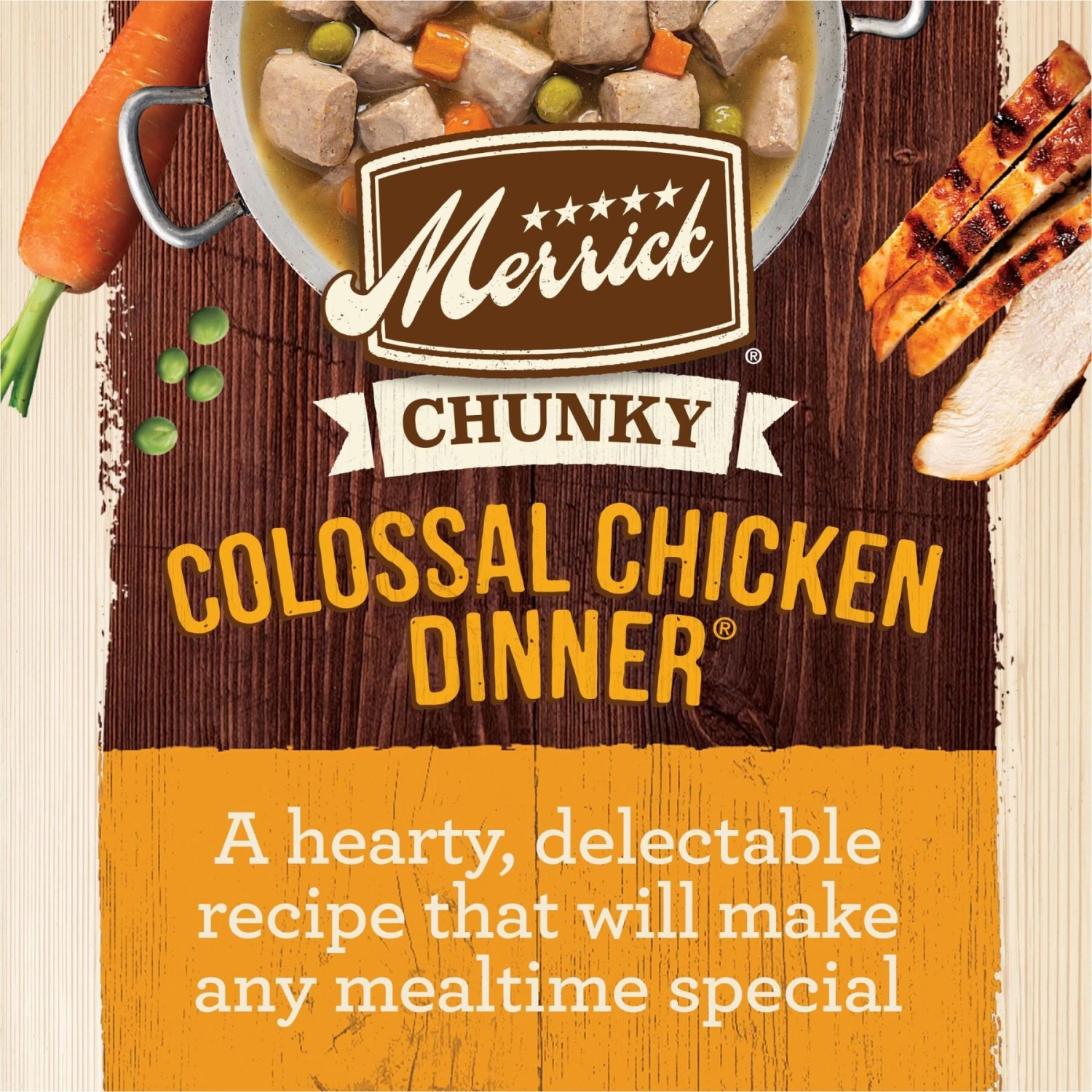 Merrick Chunky Grain-Free Wet Dog Food Colossal Chicken Dinner 6 Merrick Chunky Grain-Free Wet Dog Food Colossal Chicken Dinner - Image 4