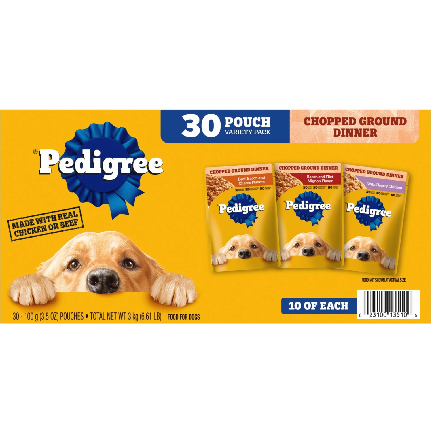 Pedigree Chopped Ground Dinner Variety Pack Adult Wet Dog Food & Cesar Classic Loaf In Sauce Beef Recipe, Filet Mignon, Grilled Chicken & Porterhouse Steak Flavors Variety Pack Grain-Free Small Breed Adult Wet Dog Food Trays 4 Pedigree Chopped Ground Dinner Variety Pack Adult Wet Dog Food & Cesar Classic Loaf In Sauce Beef Recipe, Filet Mignon, Grilled Chicken & Porterhouse Steak Flavors Variety Pack Grain-Free Small Breed Adult Wet Dog Food Trays - Image 2