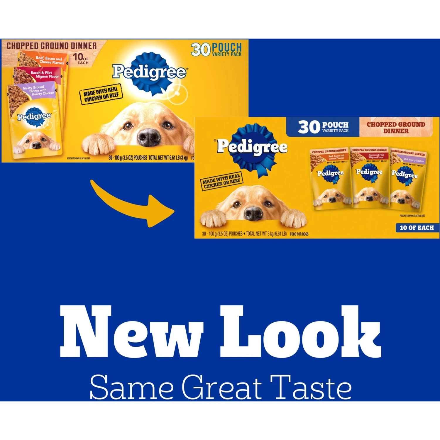 Pedigree Chopped Ground Dinner Variety Pack Adult Wet Dog Food & Cesar Classic Loaf In Sauce Beef Recipe, Filet Mignon, Grilled Chicken & Porterhouse Steak Flavors Variety Pack Grain-Free Small Breed Adult Wet Dog Food Trays 5 Pedigree Chopped Ground Dinner Variety Pack Adult Wet Dog Food & Cesar Classic Loaf In Sauce Beef Recipe, Filet Mignon, Grilled Chicken & Porterhouse Steak Flavors Variety Pack Grain-Free Small Breed Adult Wet Dog Food Trays - Image 3