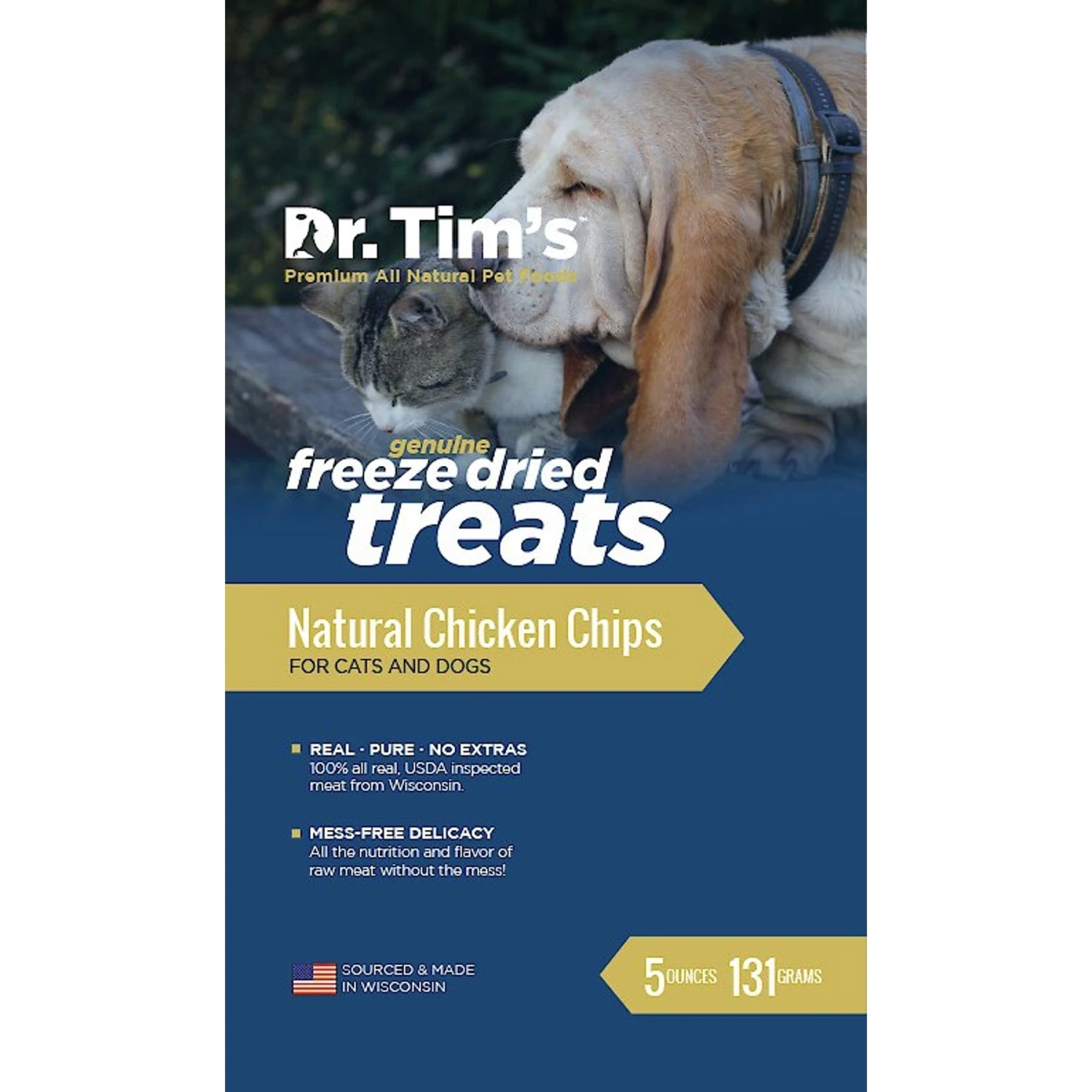 Dr. Tim's Natural Chicken Chips Genuine Freeze-Dried Dog & Cat Treats 4 Dr. Tim's Natural Chicken Chips Genuine Freeze-Dried Dog & Cat Treats - Image 2