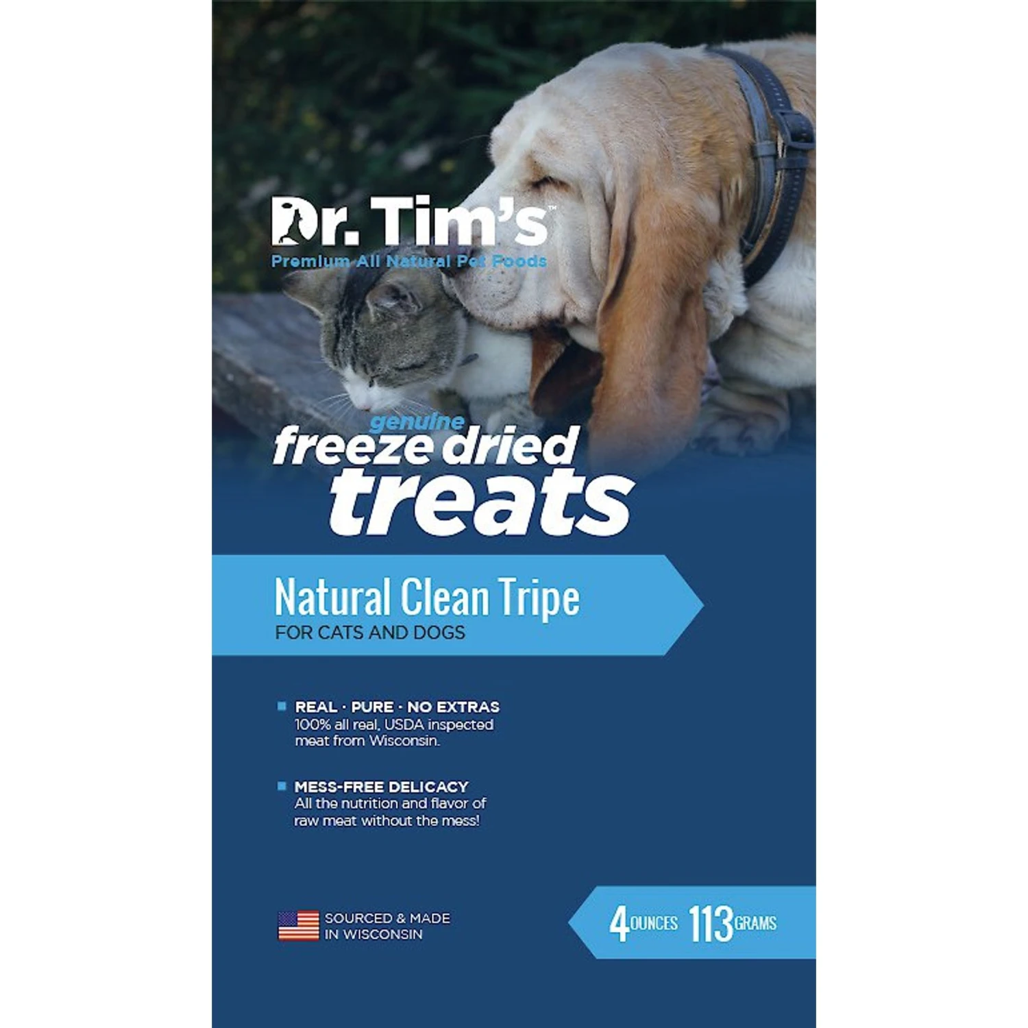 Dr. Tim's Natural Clean Tripe Genuine Freeze-Dried Dog & Cat Treats 4 Dr. Tim's Natural Clean Tripe Genuine Freeze-Dried Dog & Cat Treats - Image 2