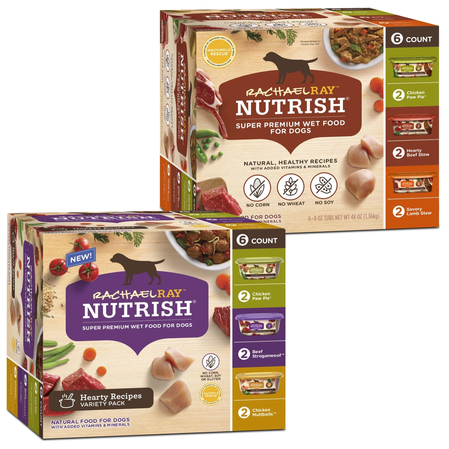 Rachael Ray Nutrish Natural Variety Pack Wet Dog Food & Rachael Ray Nutrish Natural Hearty Recipes Variety Pack Wet Dog Food 3 Rachael Ray Nutrish Natural Variety Pack Wet Dog Food & Rachael Ray Nutrish Natural Hearty Recipes Variety Pack Wet Dog Food