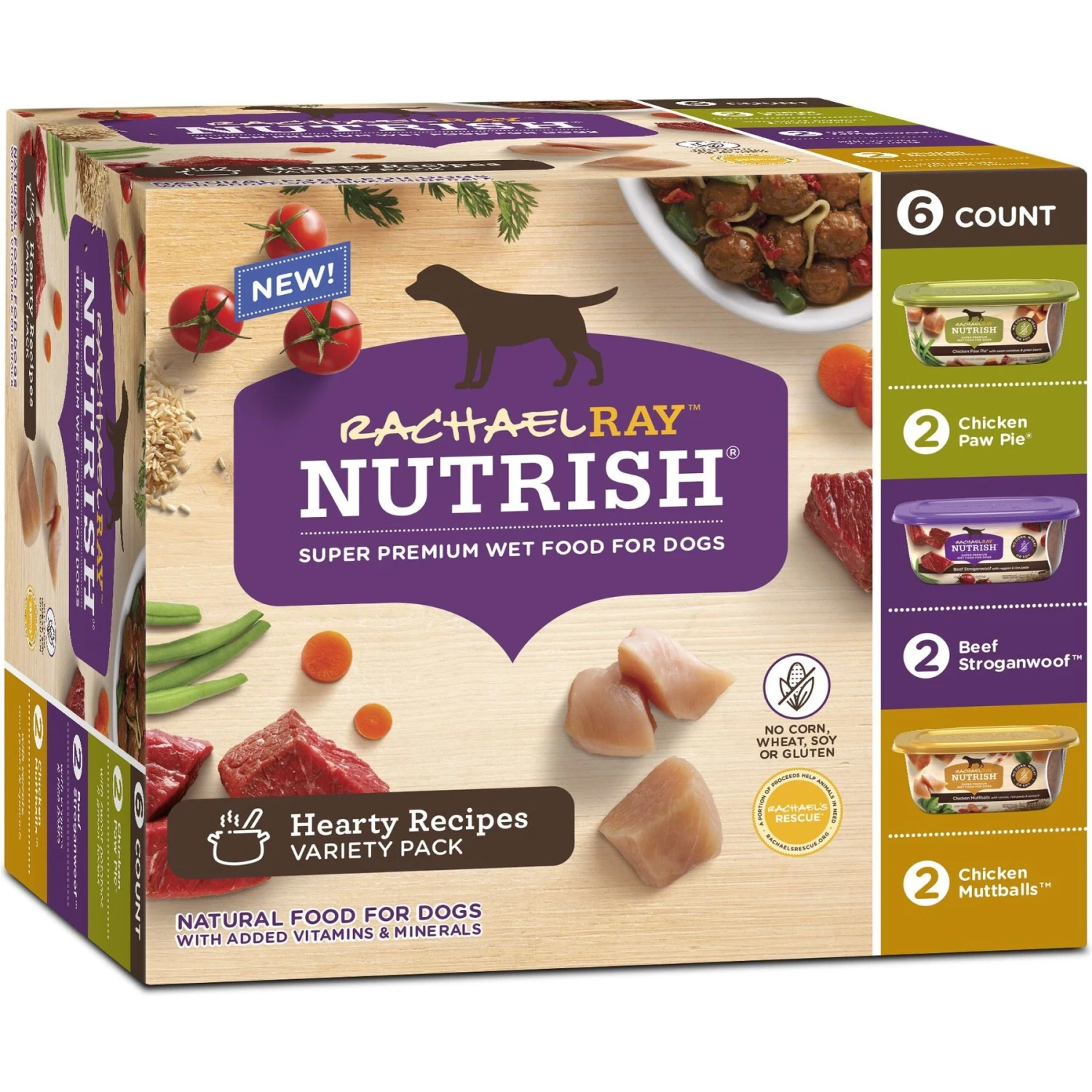 Rachael Ray Nutrish Natural Variety Pack Wet Dog Food & Rachael Ray Nutrish Natural Hearty Recipes Variety Pack Wet Dog Food 8 Rachael Ray Nutrish Natural Variety Pack Wet Dog Food & Rachael Ray Nutrish Natural Hearty Recipes Variety Pack Wet Dog Food - Image 6