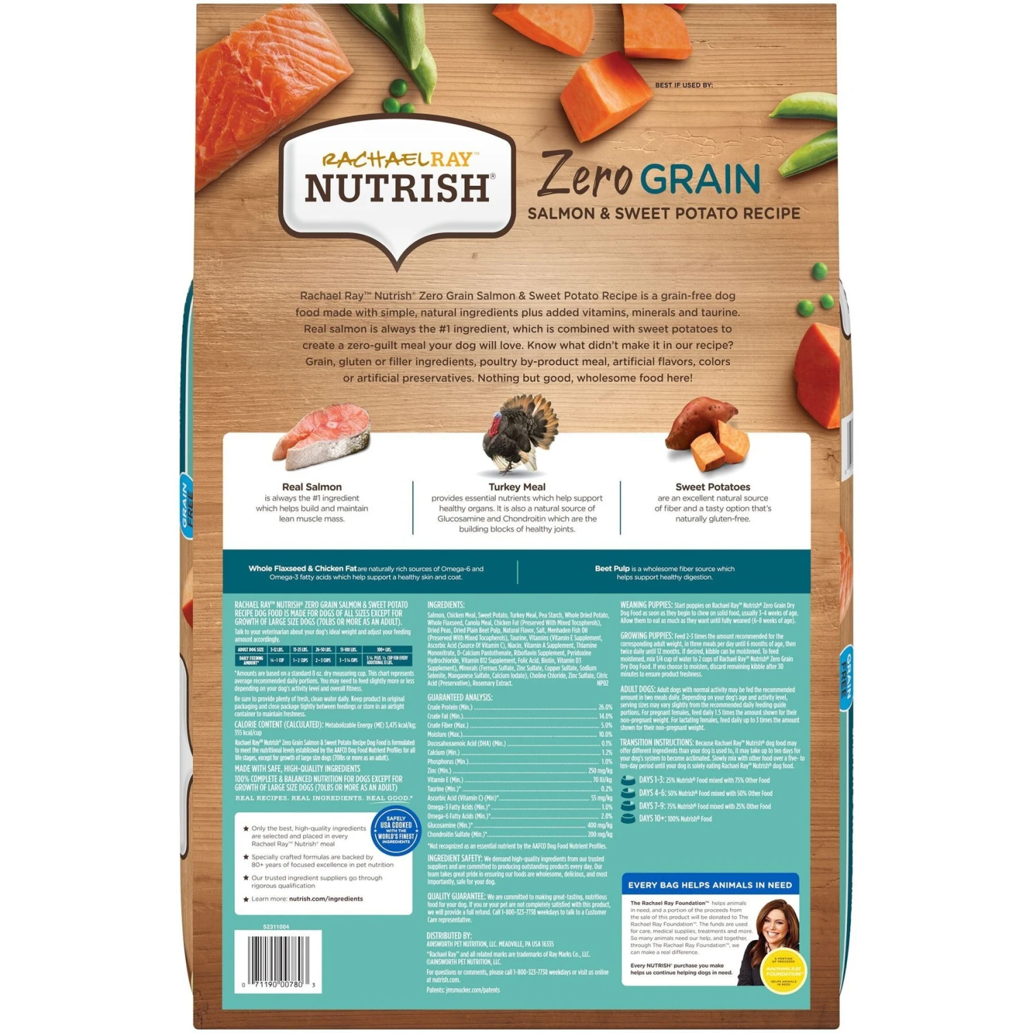 Rachael Ray Nutrish Zero Grain Natural Salmon & Sweet Potato Recipe Grain-Free Dry Dog Food & Rachael Ray Nutrish Soup Bones Chicken & Veggies Flavor Dog Treats 5 Rachael Ray Nutrish Zero Grain Natural Salmon & Sweet Potato Recipe Grain-Free Dry Dog Food & Rachael Ray Nutrish Soup Bones Chicken & Veggies Flavor Dog Treats - Image 3
