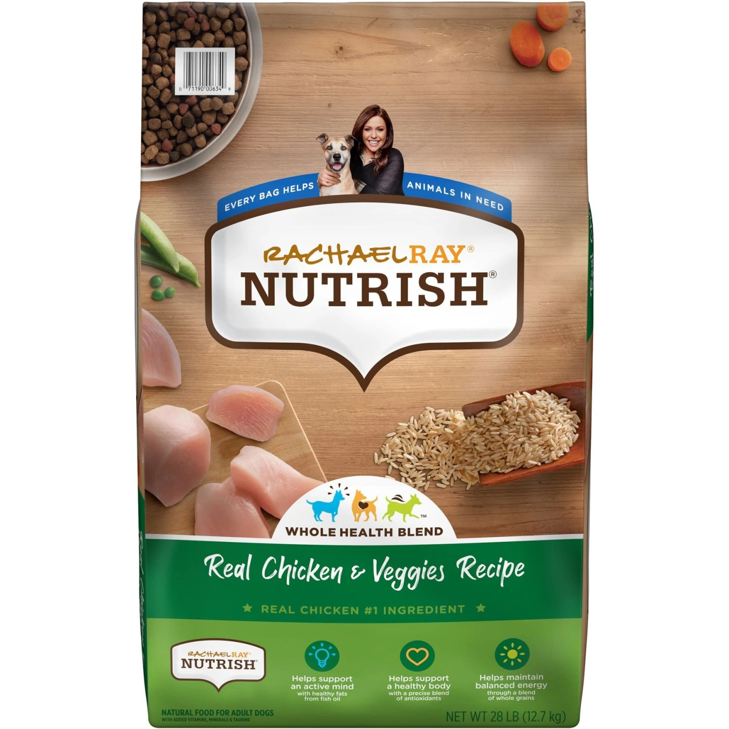 Rachael Ray Nutrish Real Chicken & Veggies Recipe Dry Dog Food & Rachael Ray Nutrish Soup Bones Chicken & Veggies Flavor Dog Treats 4 Rachael Ray Nutrish Real Chicken & Veggies Recipe Dry Dog Food & Rachael Ray Nutrish Soup Bones Chicken & Veggies Flavor Dog Treats - Image 2