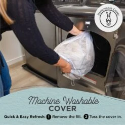 Best Friends By Sheri Soothe & Snooze Lounge Lux Memory Foam Rectangular Orthopedic Bolster Dog Bed -Blue Buffalo || ROYAL CANIN || Wellness Sales 774134 PT3. AC SS1800 V1678738517