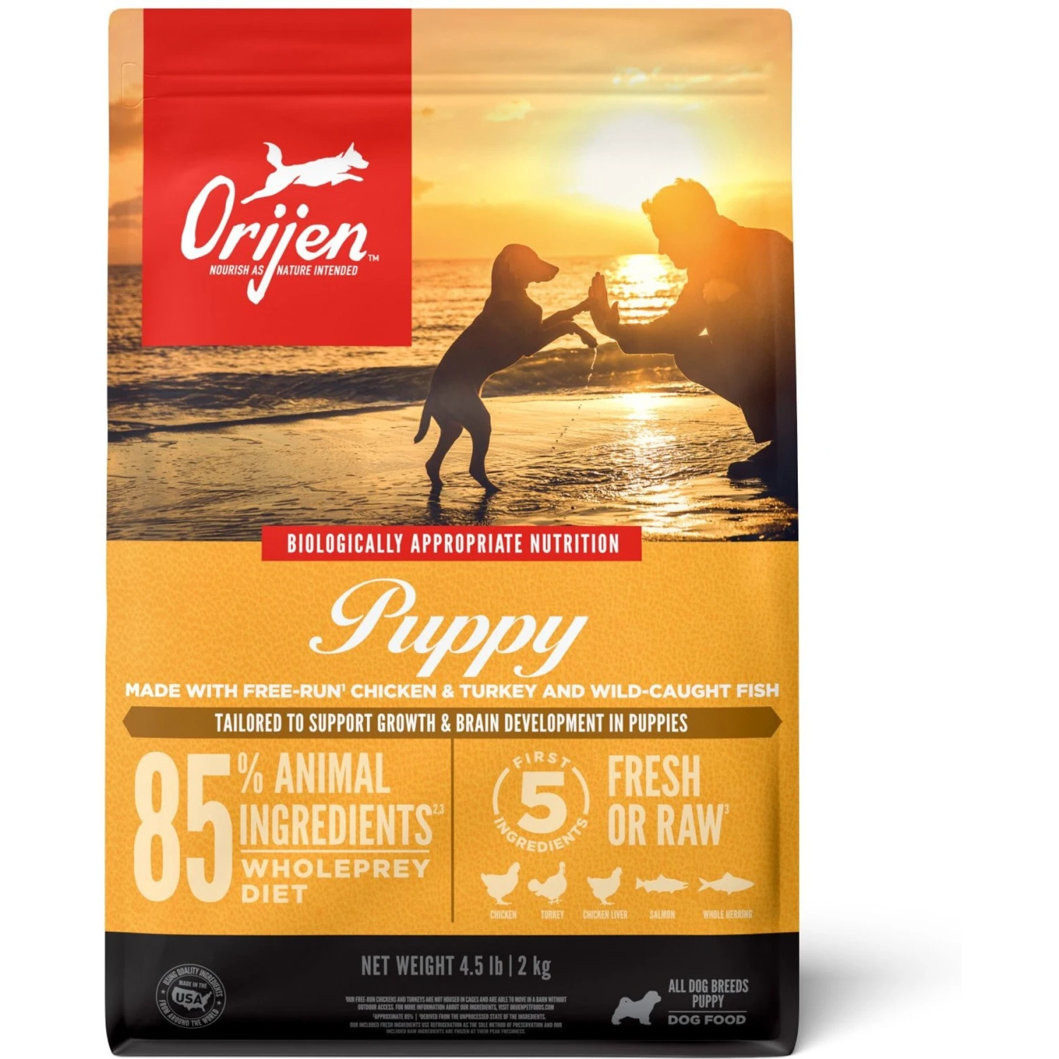 ORIJEN Puppy Recipe Poultry & Fish Pate Grain-Free Wet Dog Food & ORIJEN Puppy Grain-Free Dry Puppy Food 4 ORIJEN Puppy Recipe Poultry & Fish Pate Grain-Free Wet Dog Food & ORIJEN Puppy Grain-Free Dry Puppy Food - Image 2