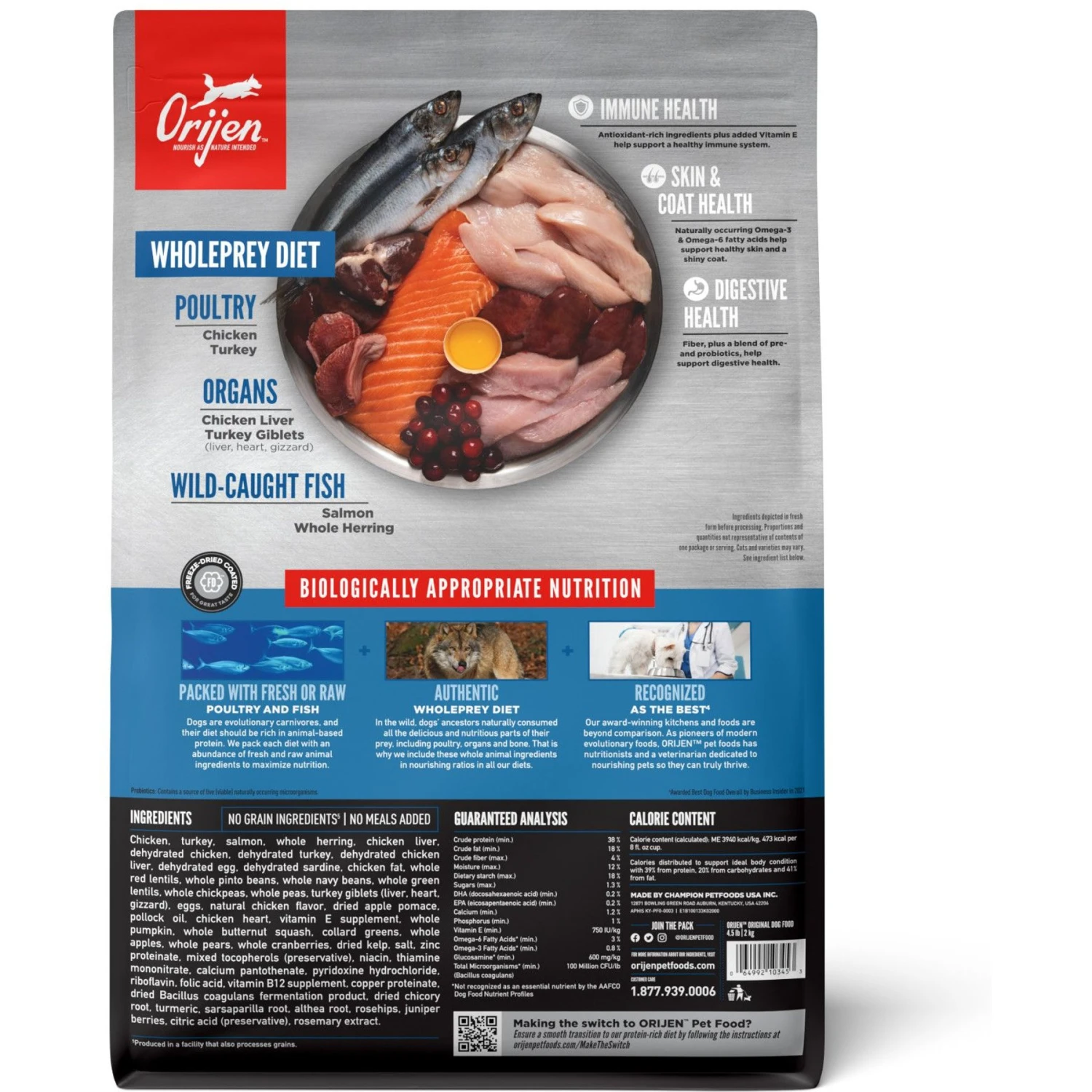 ORIJEN Real Meat Shreds Original Stew Grain-Free Wet Dog Food, 12.8-oz Can, Case Of 12 & ORIJEN Original Grain-Free Dry Dog Food 5 ORIJEN Real Meat Shreds Original Stew Grain-Free Wet Dog Food, 12.8-oz Can, Case Of 12 & ORIJEN Original Grain-Free Dry Dog Food - Image 3