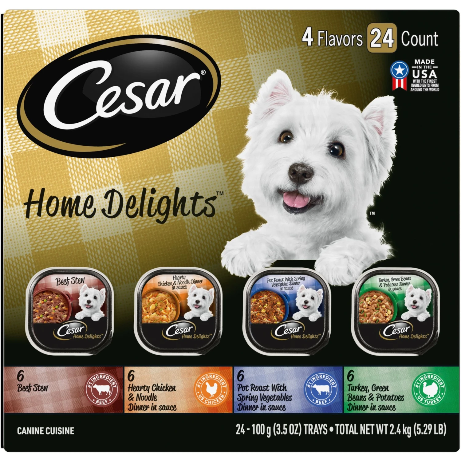 Cesar Home Delights Variety Pack Small Breed Adult Wet Dog Food 3 Cesar Home Delights Variety Pack Small Breed Adult Wet Dog Food
