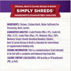 Wellness Bowl Boosters Simply Shreds Variety Pack Dog Food Topping, 2.8-oz Pouch, 12 Count -Blue Buffalo || ROYAL CANIN || Wellness Sales 778414 PT5. AC SS1800 V1676653247