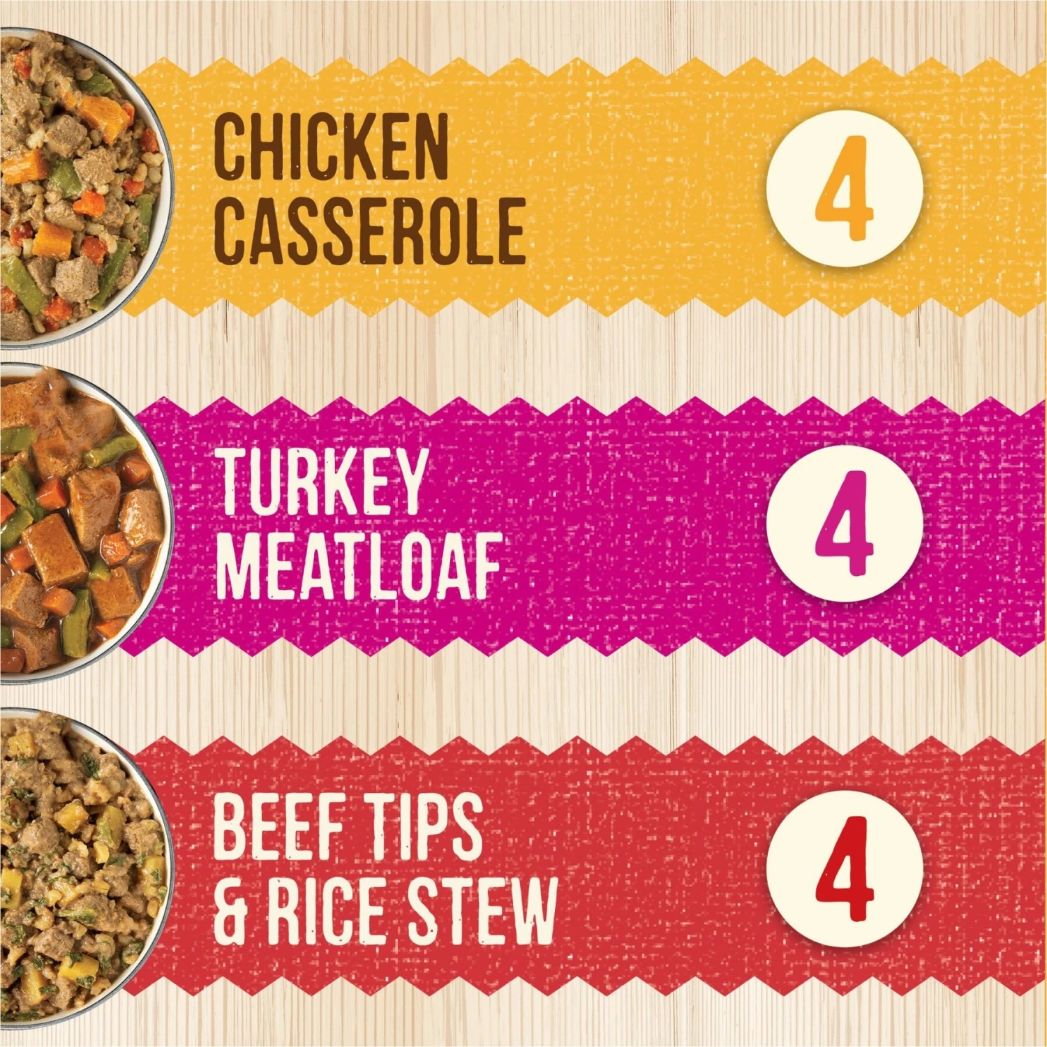 Merrick Kitchen Comforts Real Meat & Brown Rice With Grains Variety Pack Wet Dog Food, 12.7-oz Can, Case Of 12 4 Merrick Kitchen Comforts Real Meat & Brown Rice With Grains Variety Pack Wet Dog Food, 12.7-oz Can, Case Of 12 - Image 2