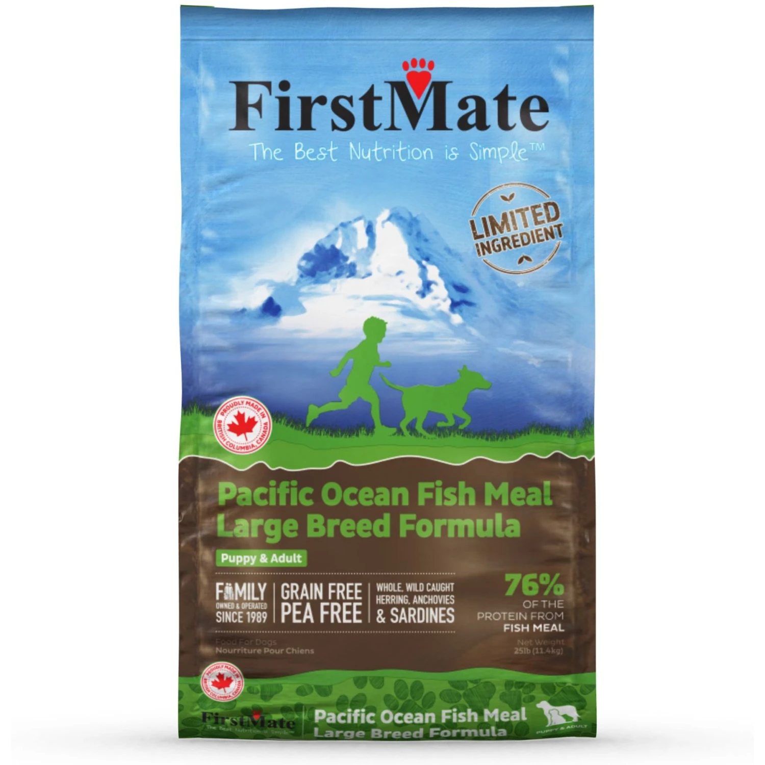 Firstmate Limited Ingredient Diet Grain-Free Pacific Ocean Fish Meal Large Breed Formula Dry Dog Food 3 Firstmate Limited Ingredient Diet Grain-Free Pacific Ocean Fish Meal Large Breed Formula Dry Dog Food