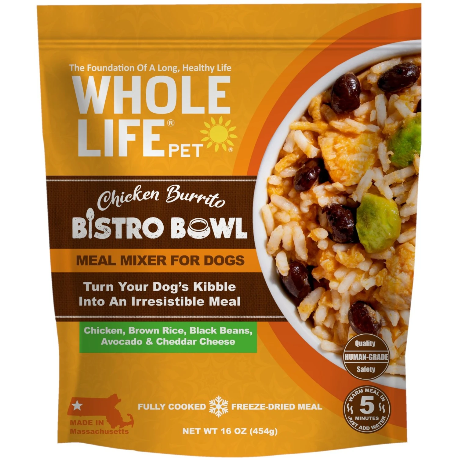 Whole Life Bistro Bowls Chicken Burrito Flavored Dog Food Topper, 16-oz Bag 3 Whole Life Bistro Bowls Chicken Burrito Flavored Dog Food Topper, 16-oz Bag