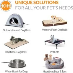 K&H Pet Products Feather-Top Orthopedic Pillow Dog Bed, Charcoal -Blue Buffalo || ROYAL CANIN || Wellness Sales 78519 PT7. AC SS1800 V1637623712