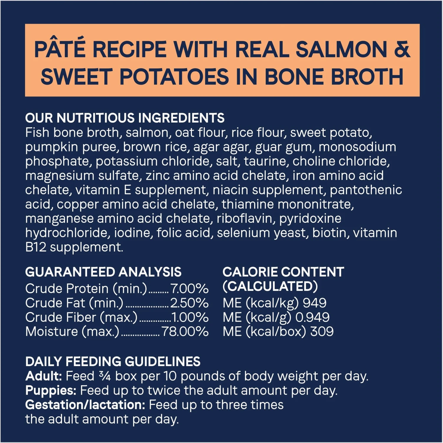 CANIDAE PURE 2-in-1 Goodness Pate Recipe Real Salmon & Sweet Potatoes In Bone Broth Wet Dog Food, 11.5-oz Box, Case Of 6 8 CANIDAE PURE 2-in-1 Goodness Pate Recipe Real Salmon & Sweet Potatoes In Bone Broth Wet Dog Food, 11.5-oz Box, Case Of 6 - Image 6