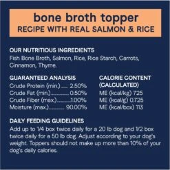 CANIDAE PURE Real Salmon & Rice Bone Broth Wet Dog Food Topper, 5.5-oz Box, Case Of 6 -Blue Buffalo || ROYAL CANIN || Wellness Sales 787158 PT5. AC SS1800 V1678722461