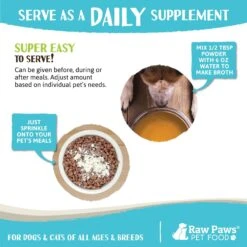 Raw Paws Grass-Fed Beef Bone Broth Powder Dog & Cat Food Topper, 6-oz Jar 13 Raw Paws Grass-Fed Beef Bone Broth Powder Dog & Cat Food Topper, 6-oz Jar -Blue Buffalo || ROYAL CANIN || Wellness Sales 794654 PT4. AC SS1800 V1677784865