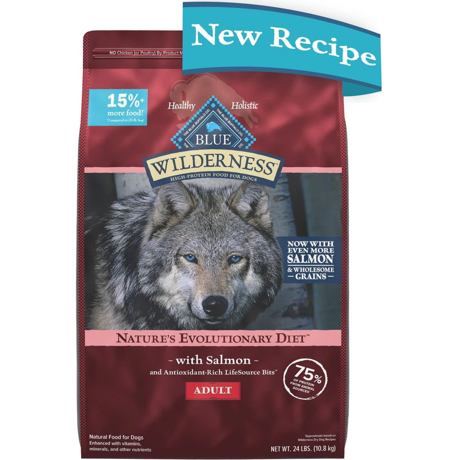 Blue Buffalo Wilderness Adult High Protein Natural Salmon & Wholesome Grains Dry Dog Food & Blue Buffalo Wilderness Trail Treats Grain-Free Salmon Biscuits Dog Treats 4 Blue Buffalo Wilderness Adult High Protein Natural Salmon & Wholesome Grains Dry Dog Food & Blue Buffalo Wilderness Trail Treats Grain-Free Salmon Biscuits Dog Treats - Image 2