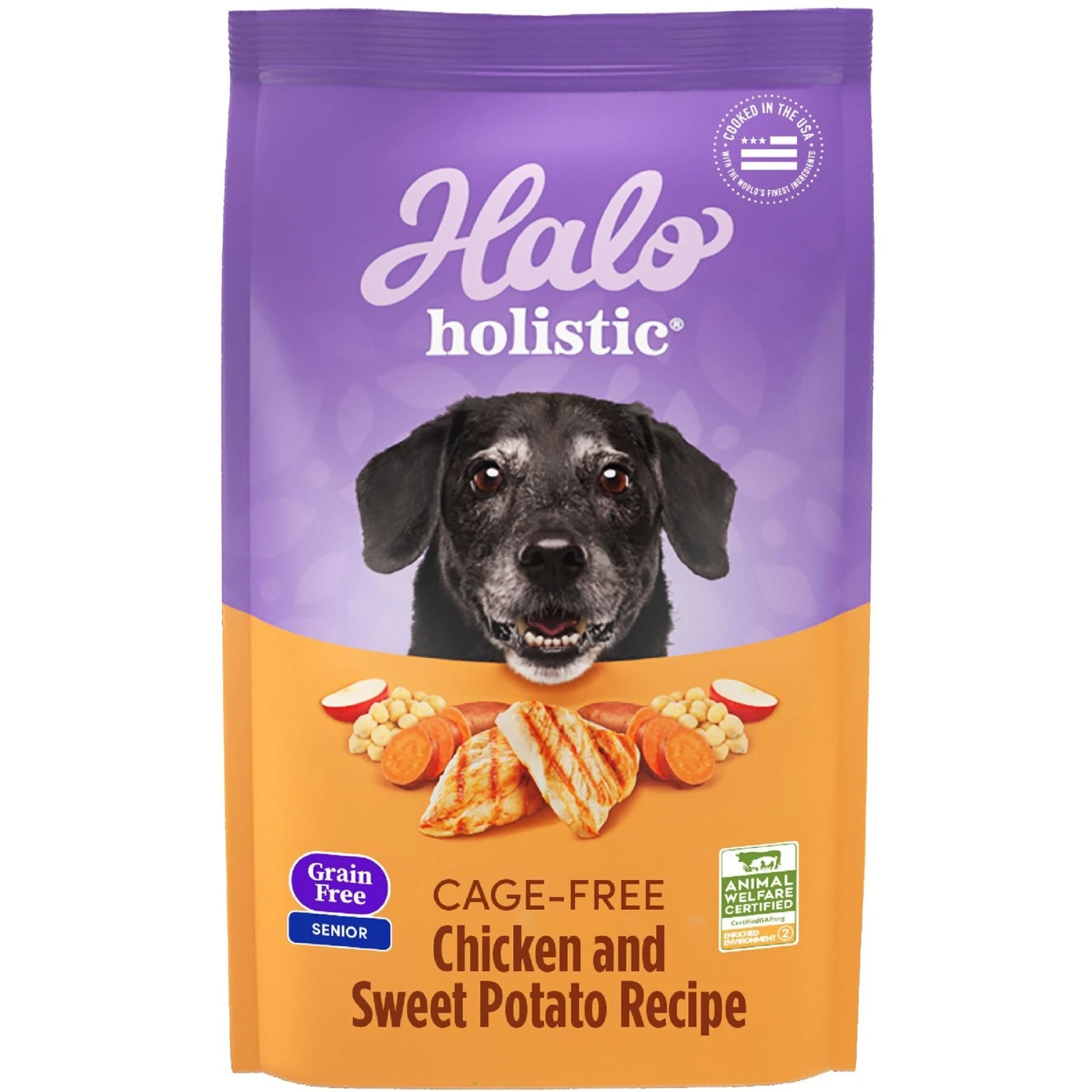 Halo Holistic Complete Digestive Health Grain-Free Chicken & Sweet Potato Recipe Senior Dry Dog Food 3 Halo Holistic Complete Digestive Health Grain-Free Chicken & Sweet Potato Recipe Senior Dry Dog Food