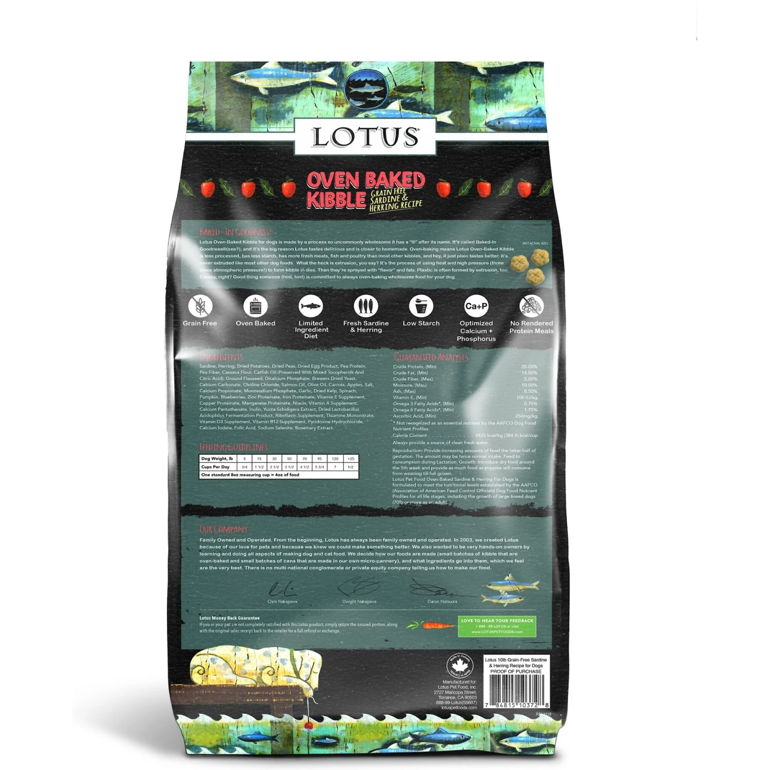 Lotus Oven-Baked Grain-Free Sardine & Herring Recipe Dry Dog Food 4 Lotus Oven-Baked Grain-Free Sardine & Herring Recipe Dry Dog Food - Image 2