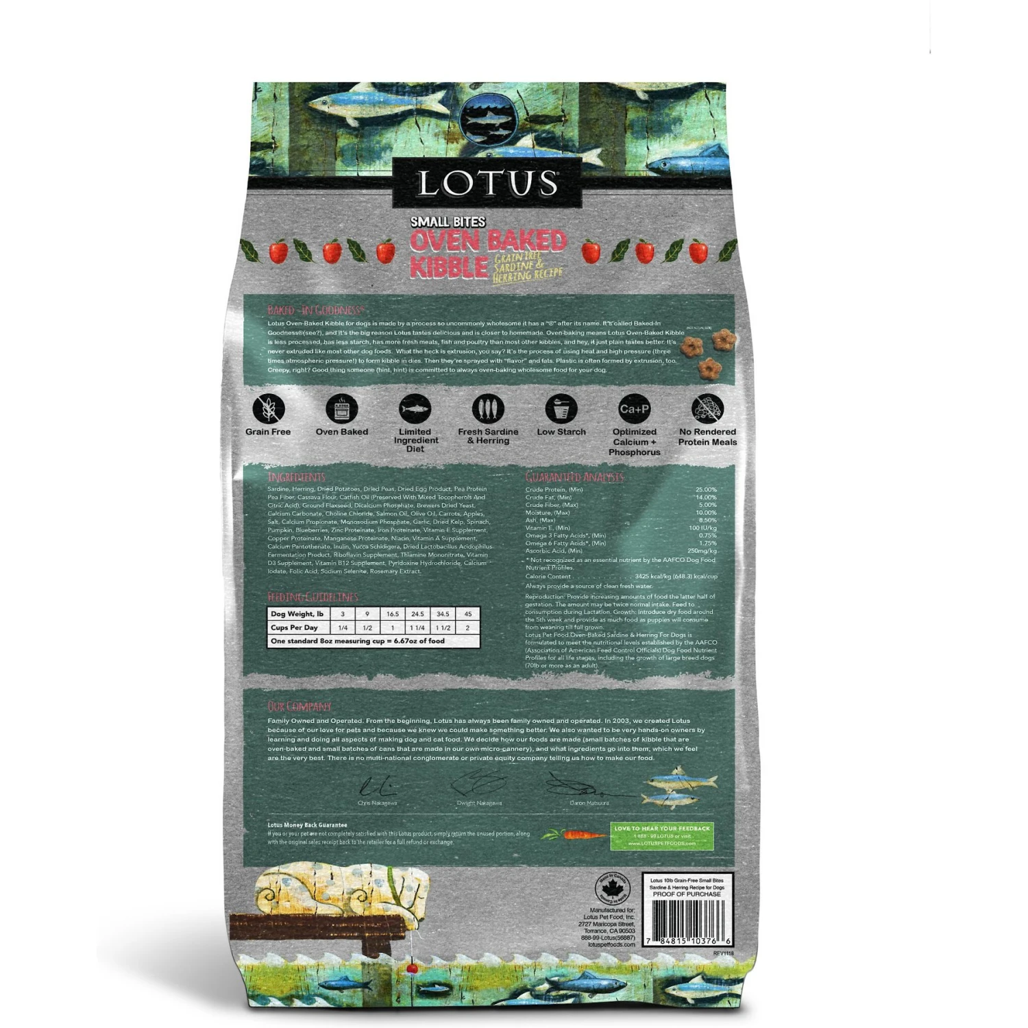 Lotus Oven-Baked Small Bites Grain-Free Sardine & Herring Recipe Dry Dog Food 4 Lotus Oven-Baked Small Bites Grain-Free Sardine & Herring Recipe Dry Dog Food - Image 2